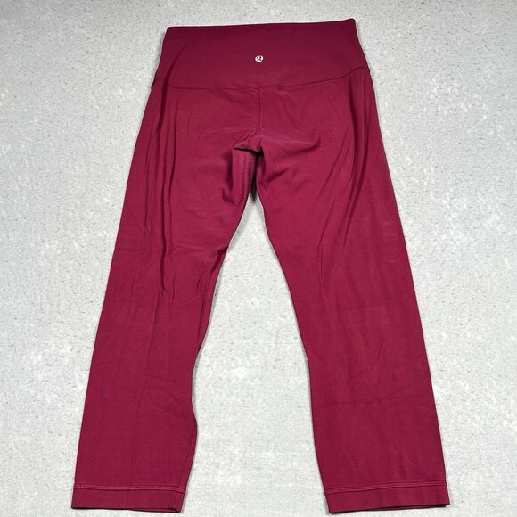 Lululemon Leggings Womens Size 8 Pink Align Crop Inseam 20” Athleisure - Picture 8 of 13
